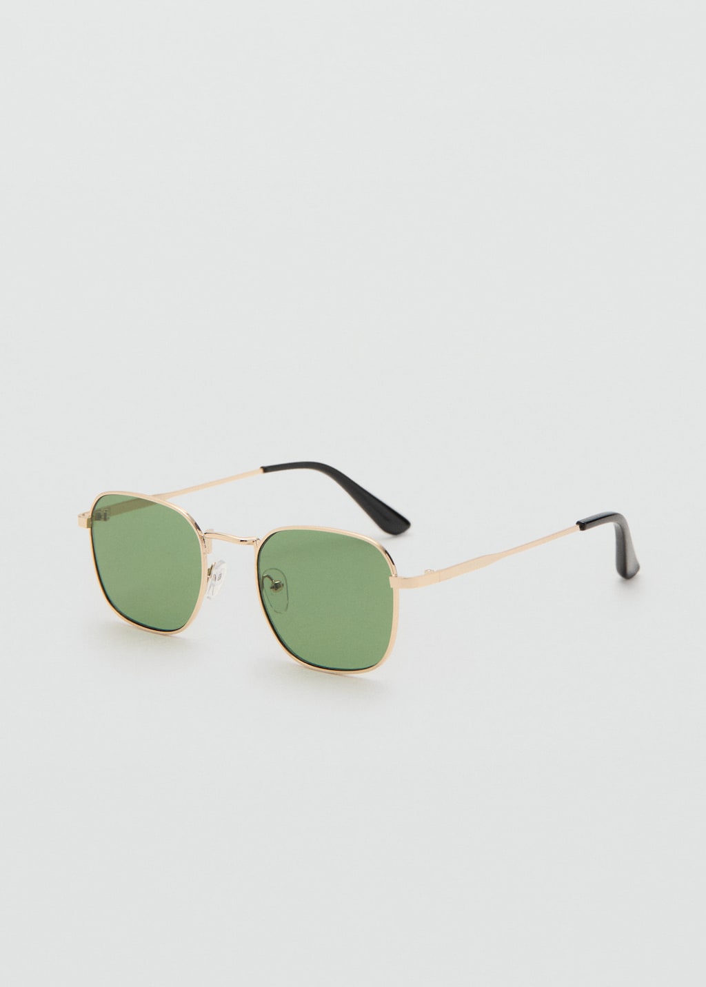 Mango Man Metallic Frame Sunglasses Gold