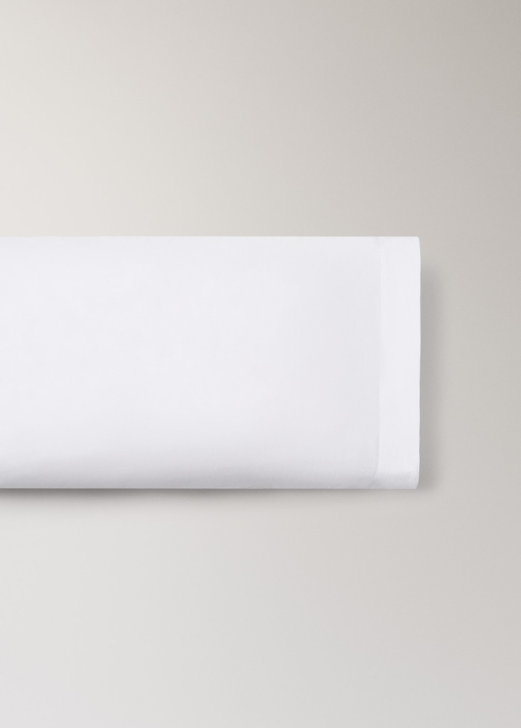 Mango Home Cotton Percale Pillowcase, 45x110 Cm White