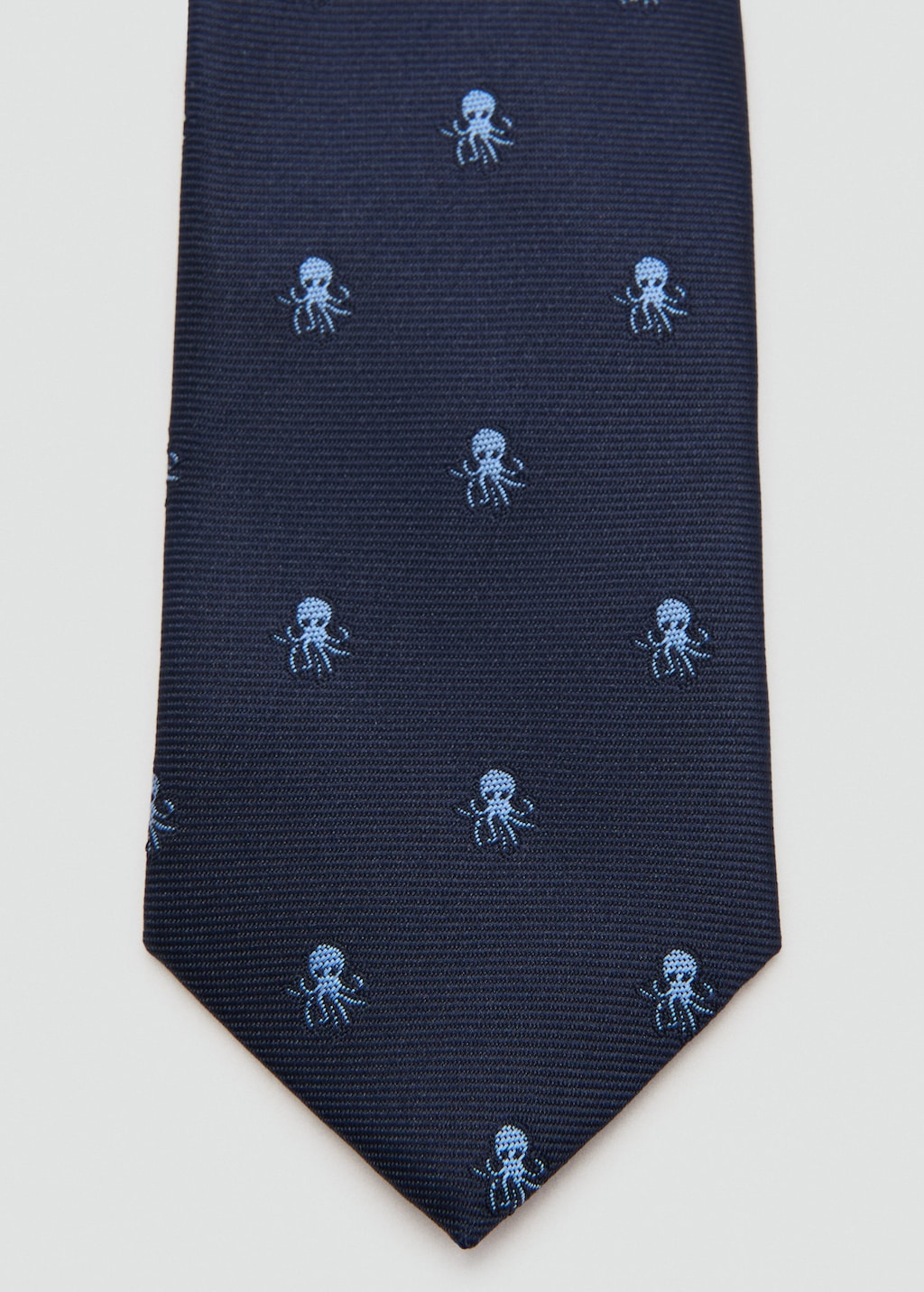 Mango Kids' Octopus Print Tie Navy In Blue