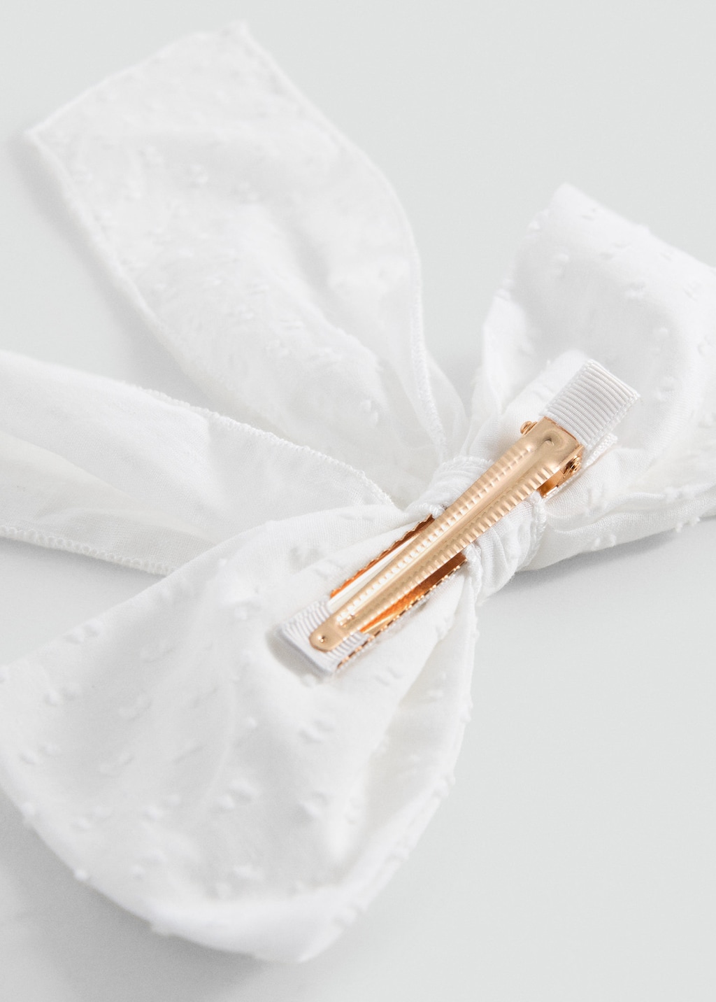 Mango Kids' Bow Hairclip White