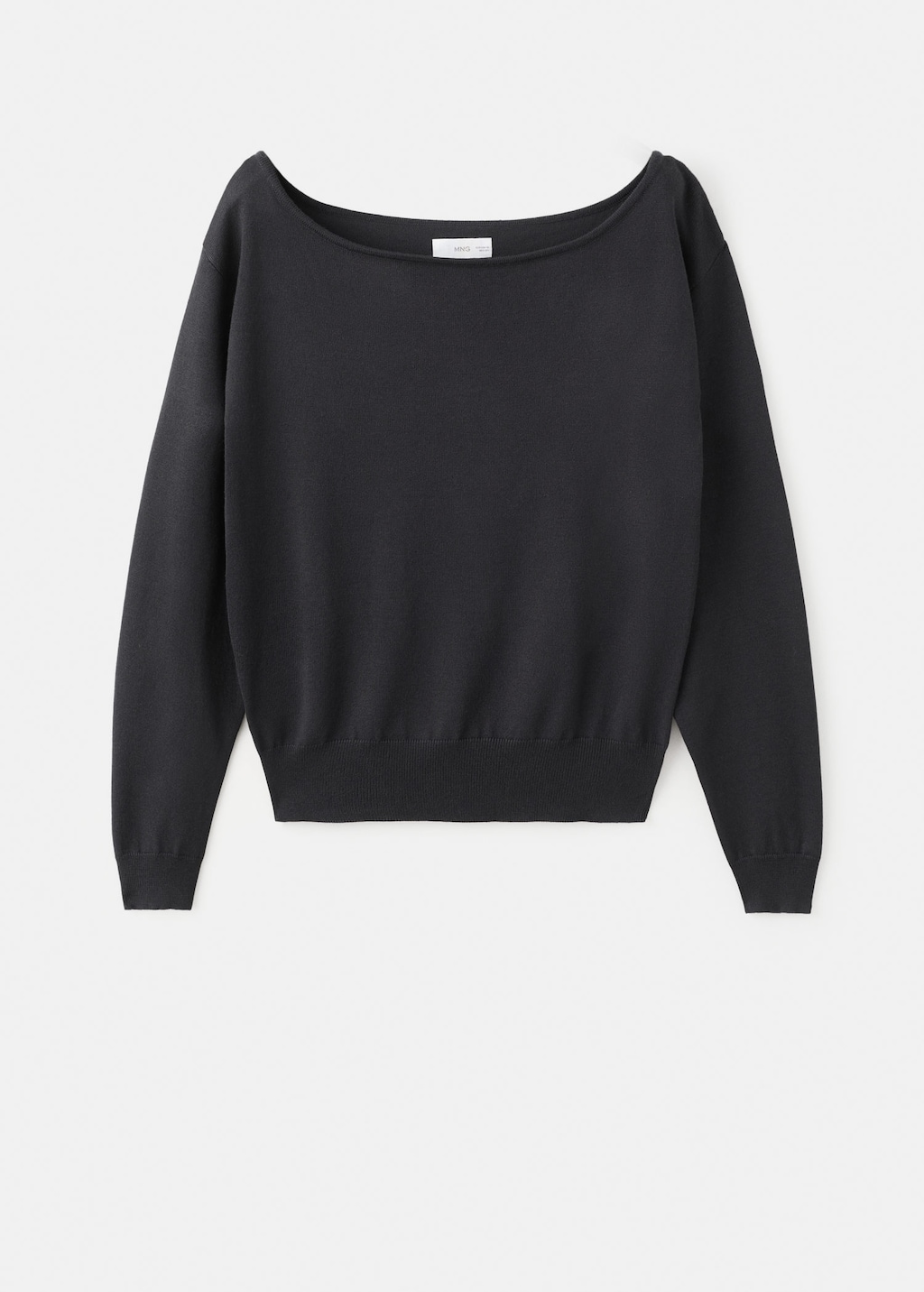 Mango Pull Maille Épaules Dénudées Gris Anthracite - Fille - M -  Teen In Black