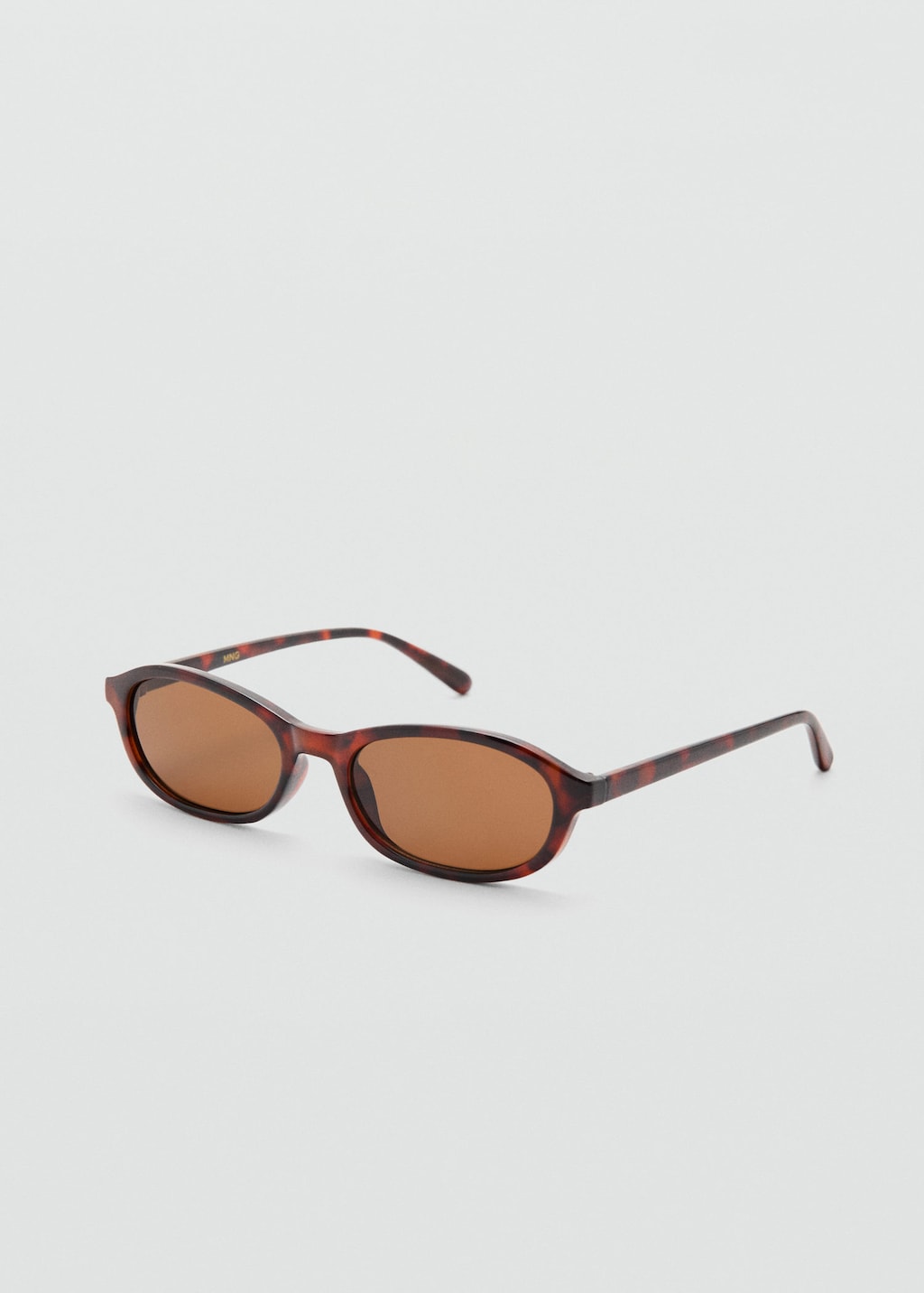 Mango Semi-transparent Frame Sunglasses Chocolate In Burgundy