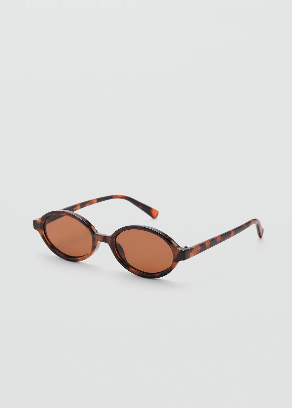 Mango Oval-frame Sunglasses Chocolate In Brown