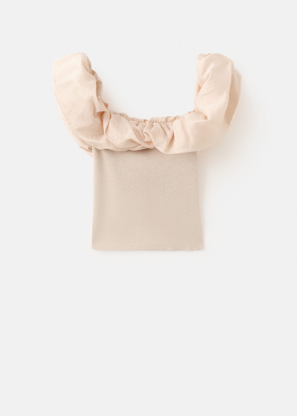 Mango Top Bustier Maille Écru - Femme - M -  In Orange