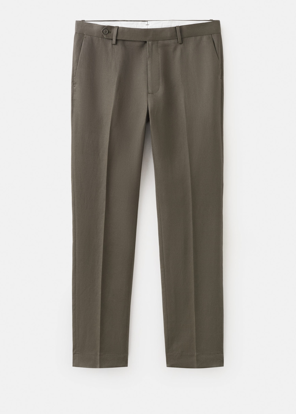 Mango Pantalon Slim-fit Lyocell Lin Marron Moyen - Homme - 46 -  Man In Brown