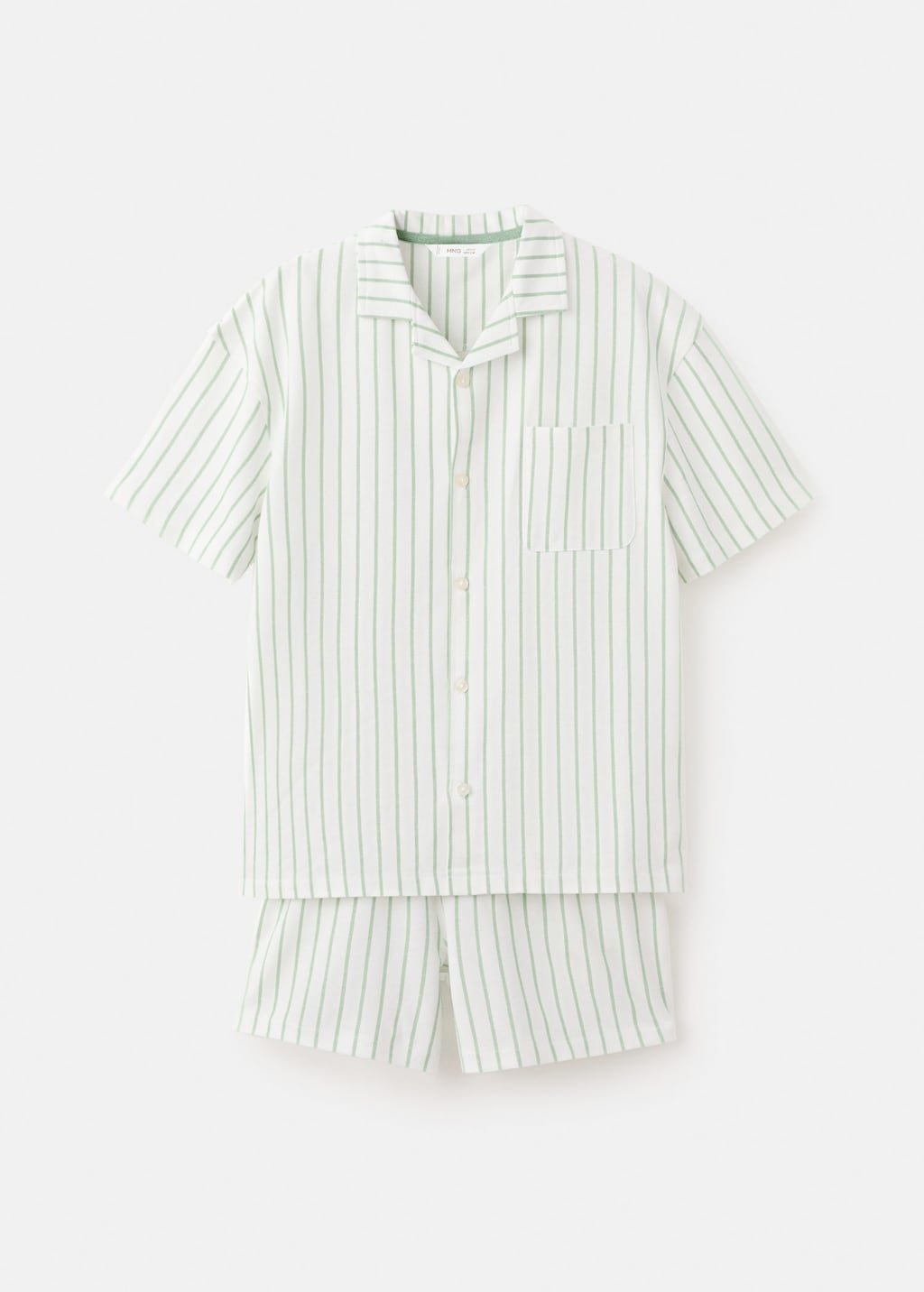 Mango Pyjama Court Rayures Vert - Enfants - 11-12 Ans -  Kids In Green