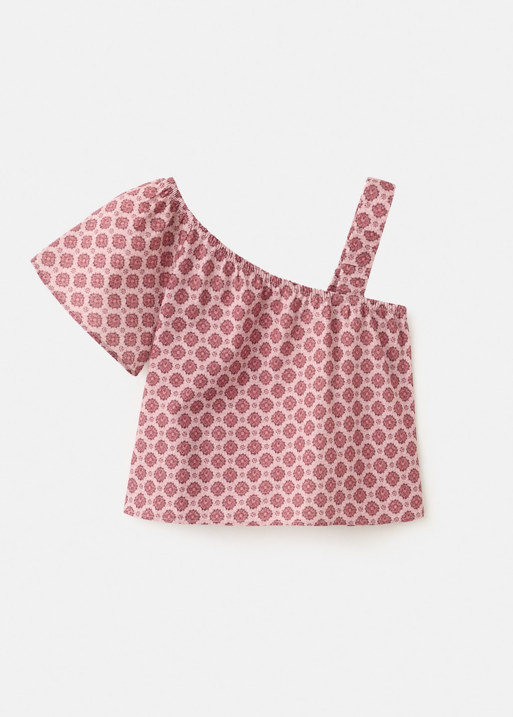 Mango Blouse Coton À Fleurs Grenat - Enfants - 13-14 Ans - Kids In Multi