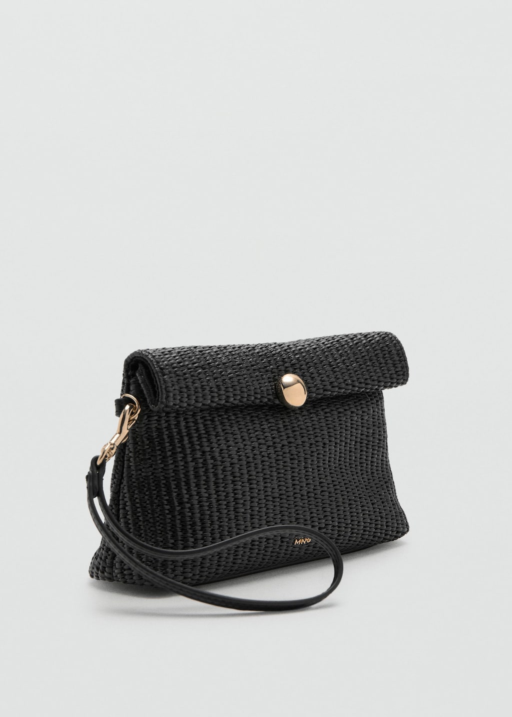 Mango Porte-monnaie Rabat Bouton Noir - Femme - Taille Unique -  In Black