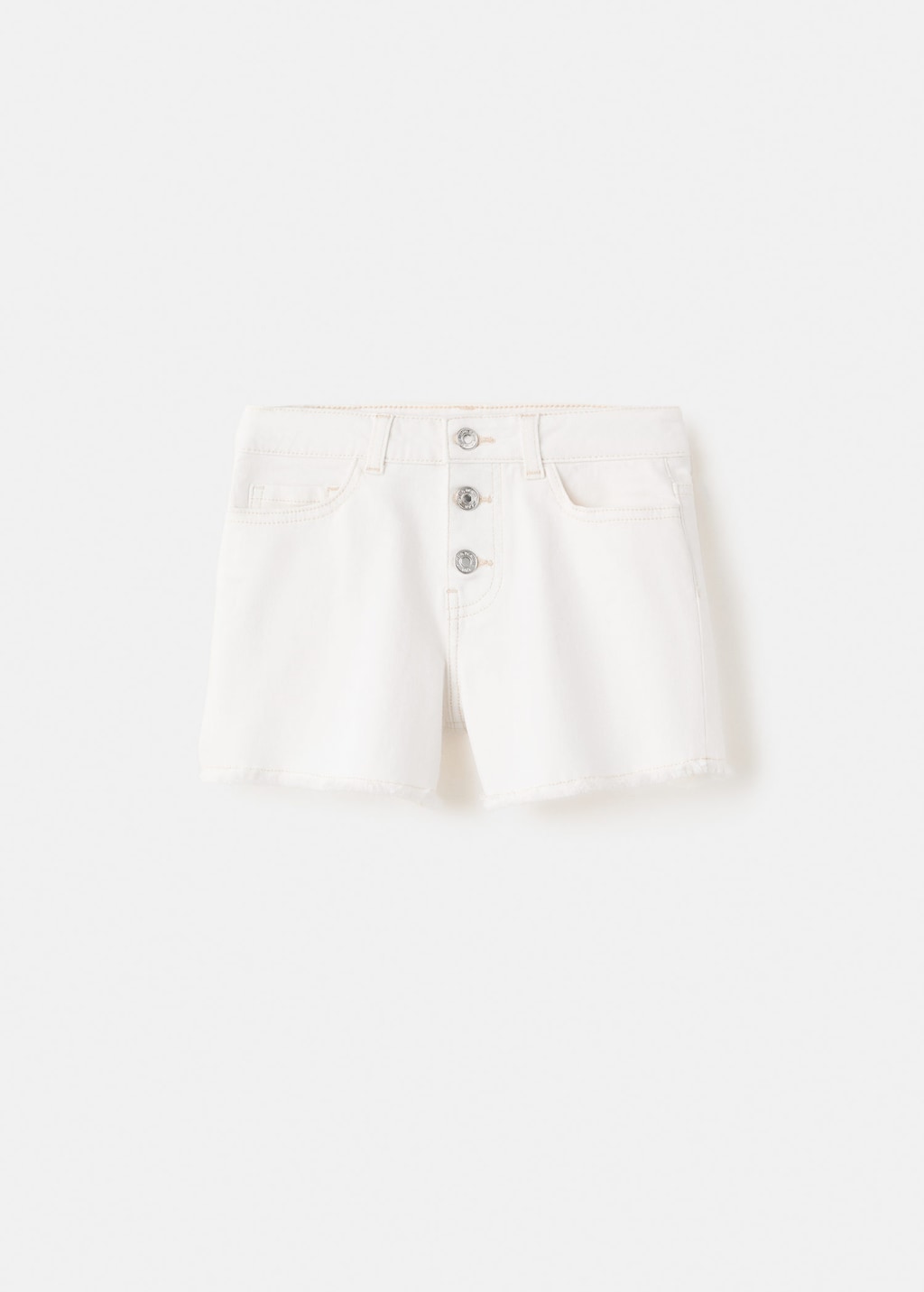 Mango Shorts Avec Finitions Effilochées Blanc - Enfants - 12 -  Kids In White