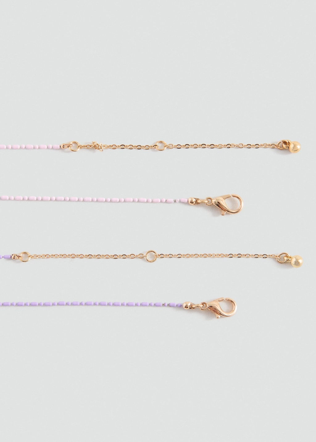 Mango Kids' 2 Pack Of Necklaces Gold