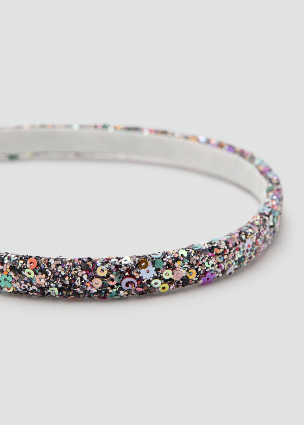 Mango Kids' Sequin Shimmer Headband Pink In Multi