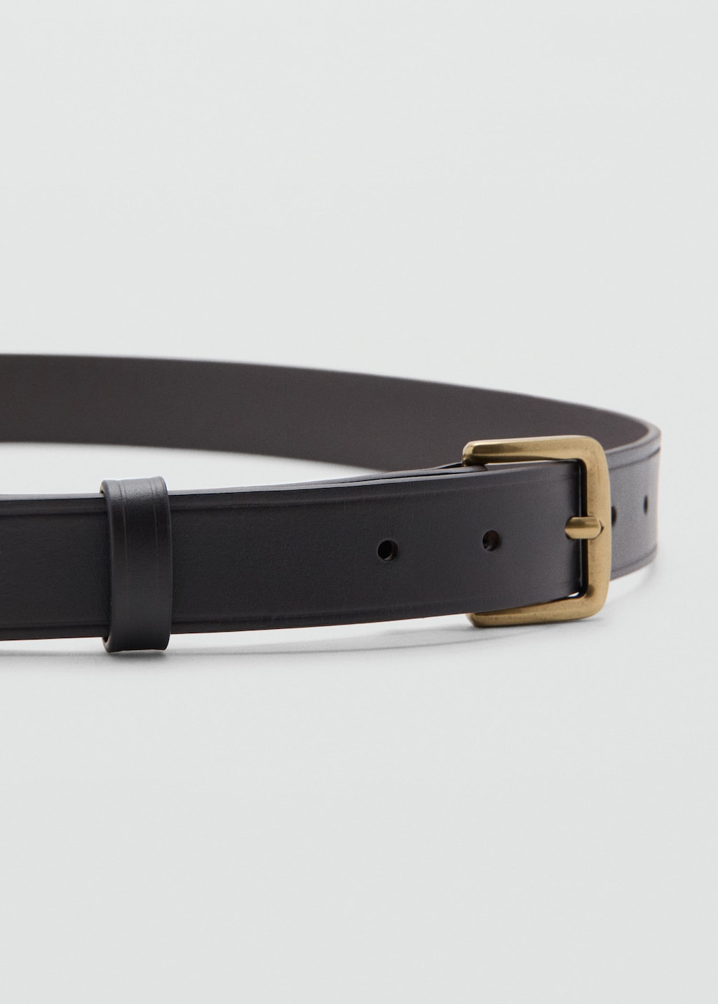 Mango Man 100% Leather Belt Brown