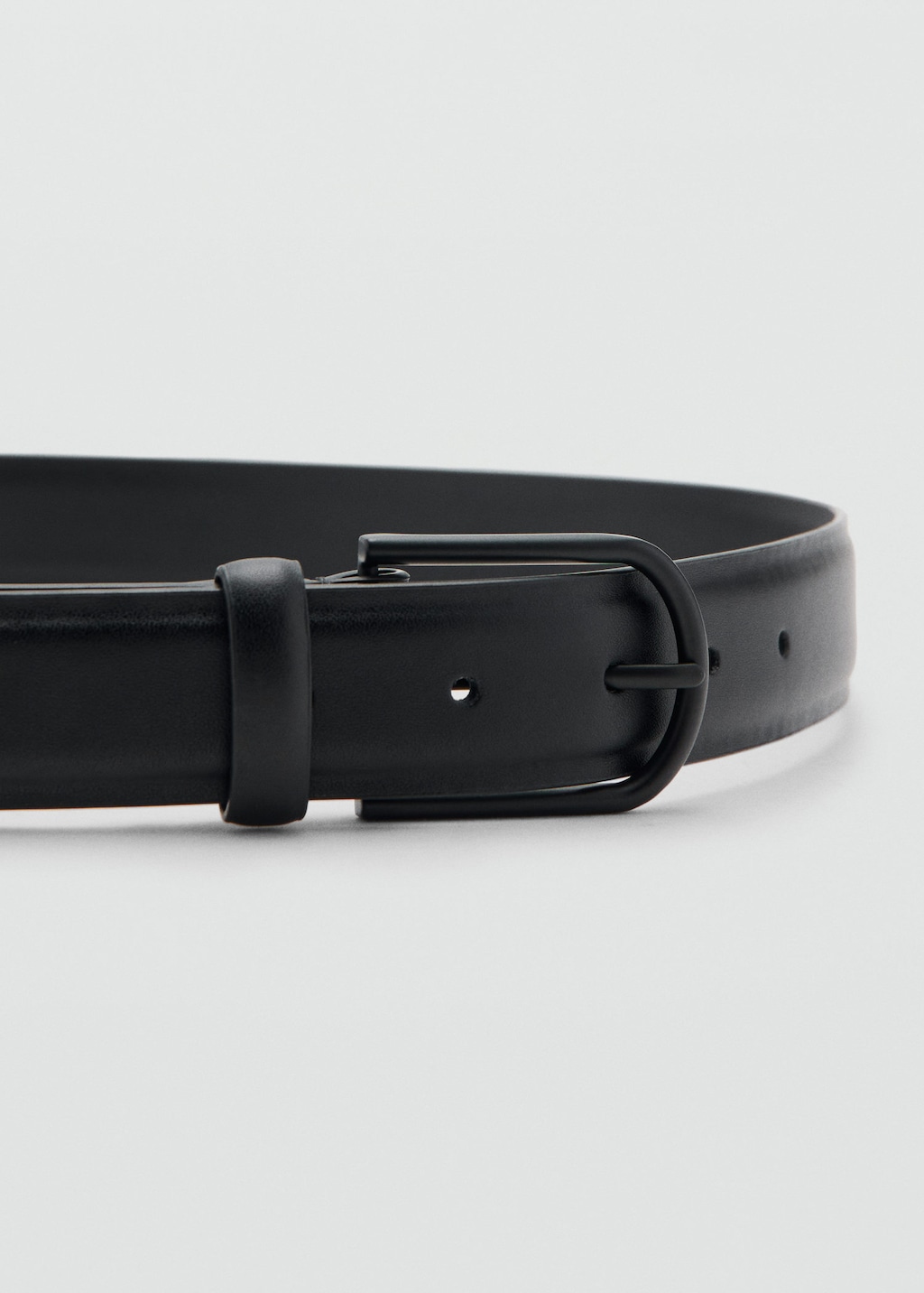 Mango Man Ceinture Cuir Nappa Noir - Homme - 100 -  In Black