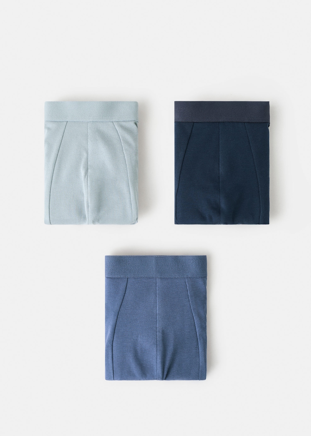 Mango Man 3-pack Combined Briefs Blue In Multi