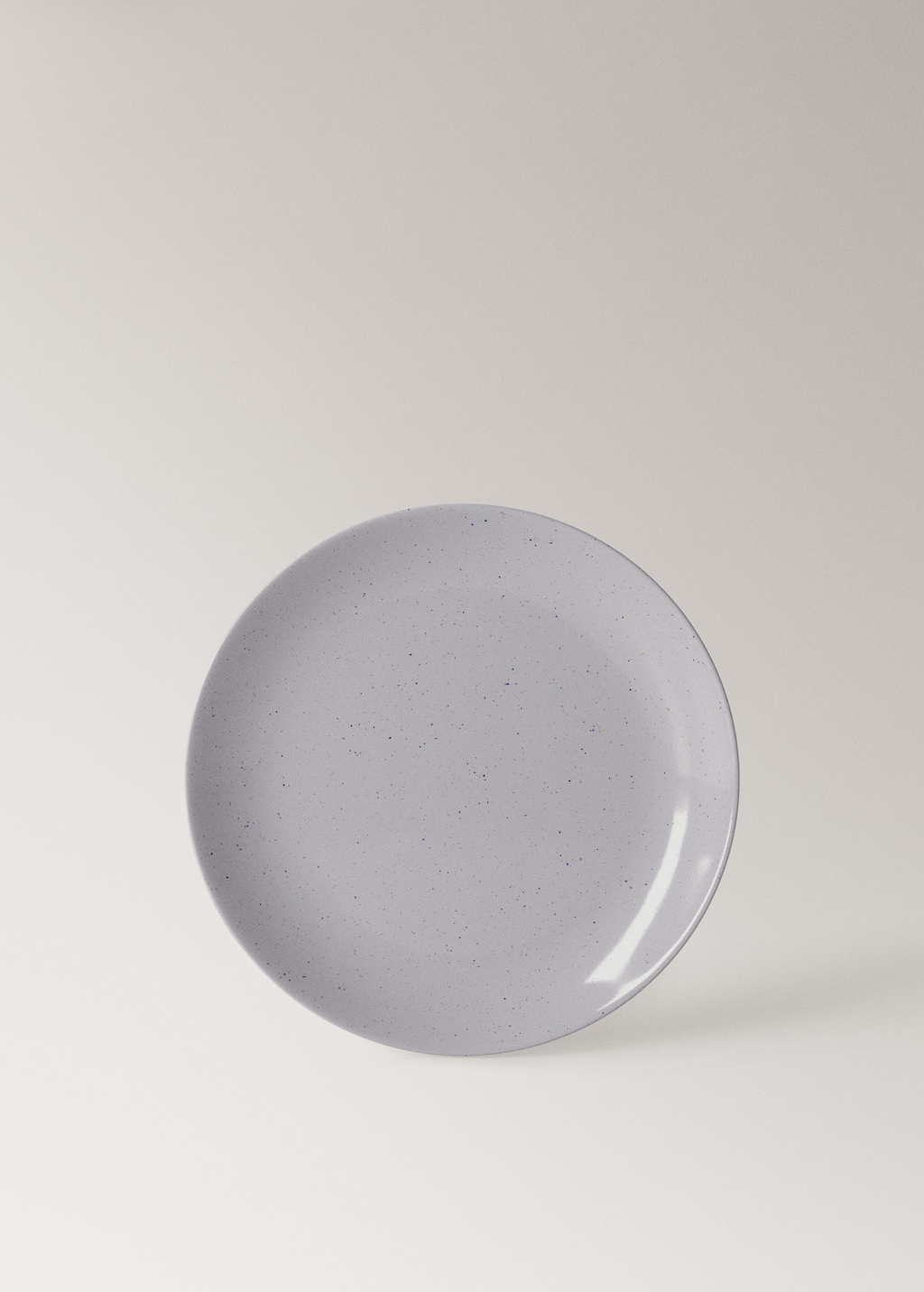 Mango Stoneware Dinner Plate With Spots Blue In White