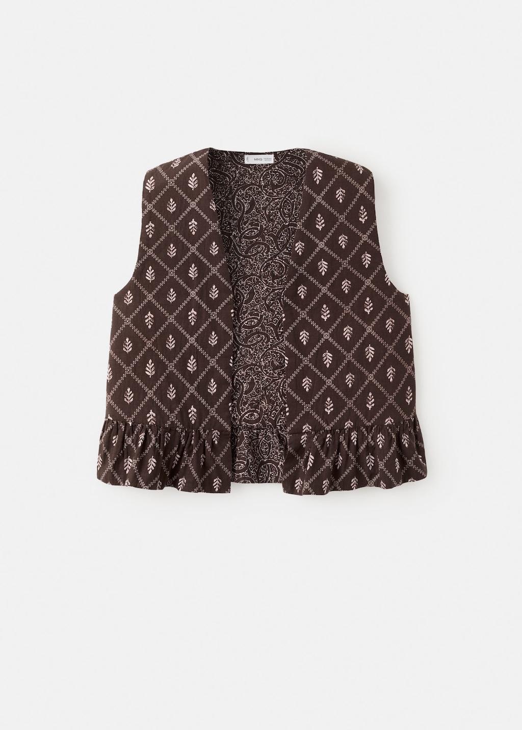Mango Teen Waistcoat Irma Brown