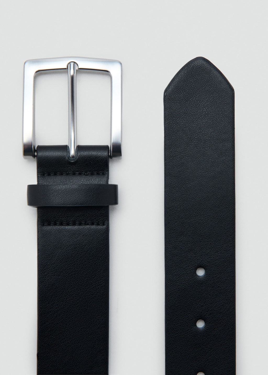 Mango Teen Faux-leather Belt Black