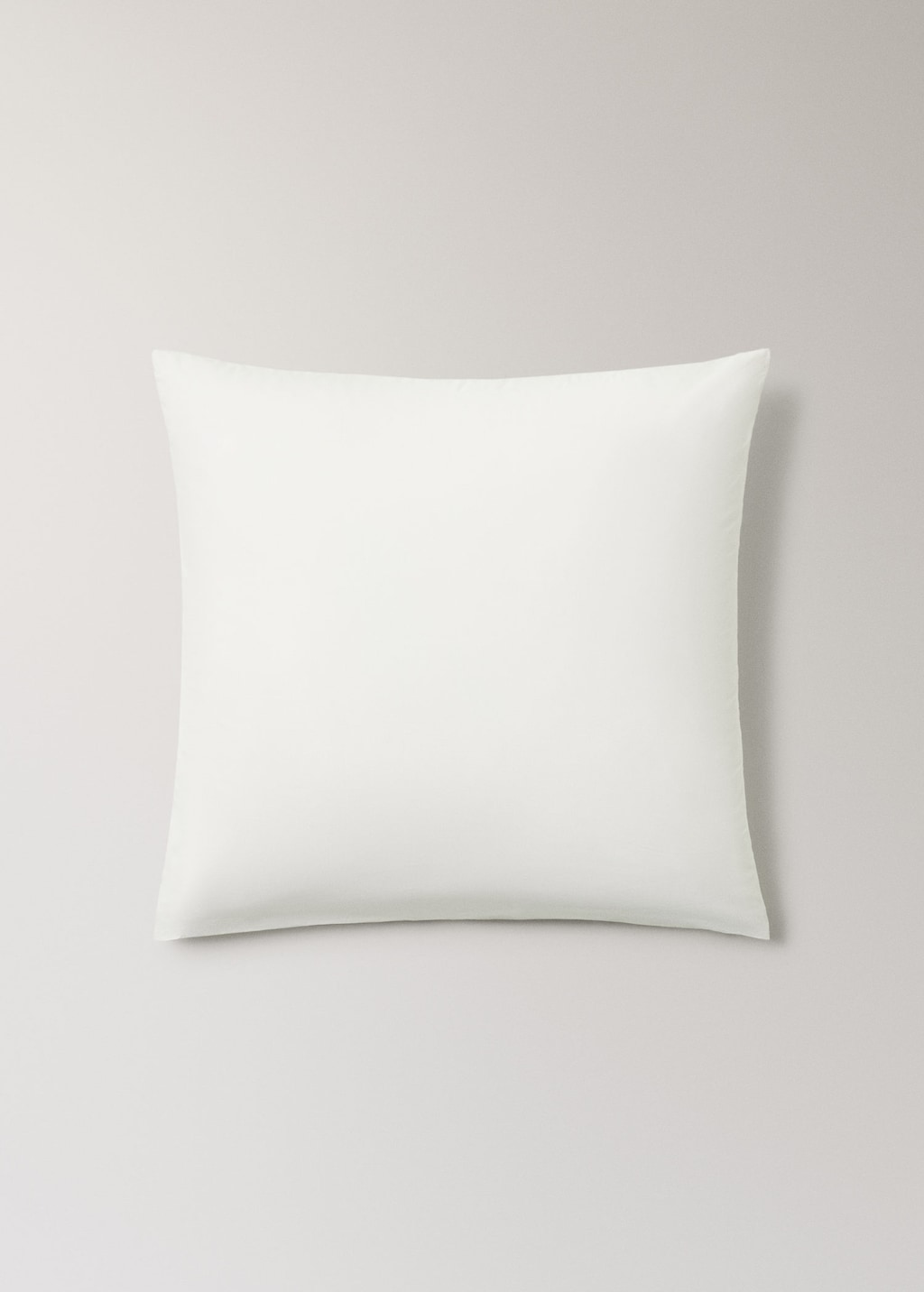 Mango Two Cotton Percale Pillowcases 60x60cm Ecru In White