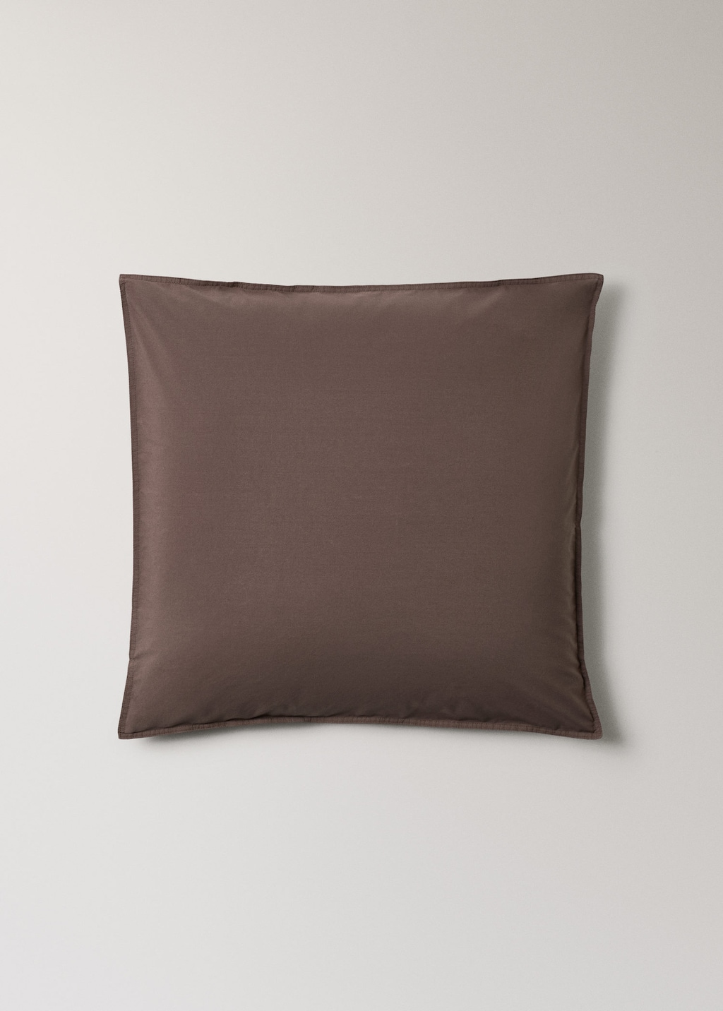 Mango Two Pillowcases Double-stitched 300 Thread Count Cotton 60x60 Cm Tobacco Brown