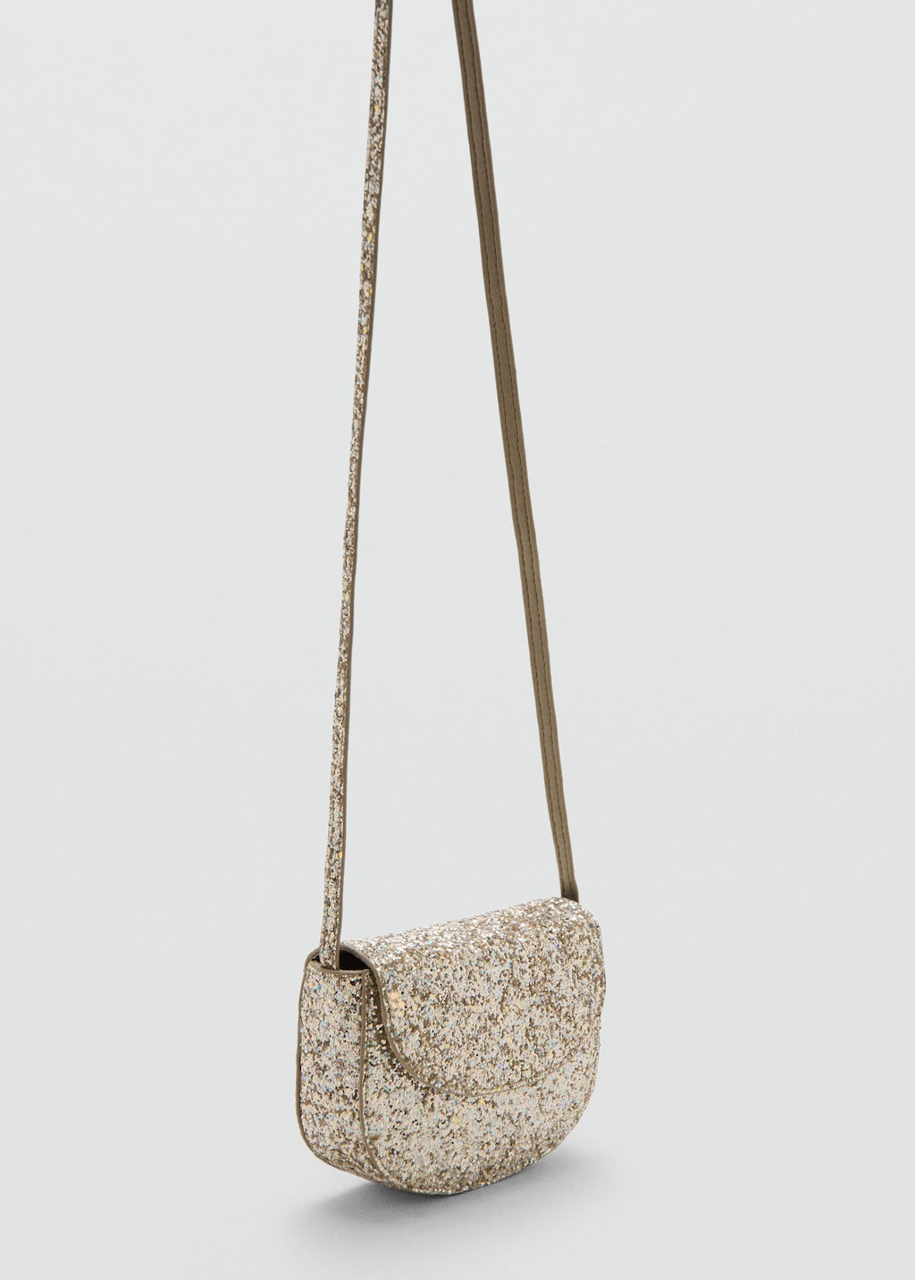 Mango Kids' Glitter Bag Gold