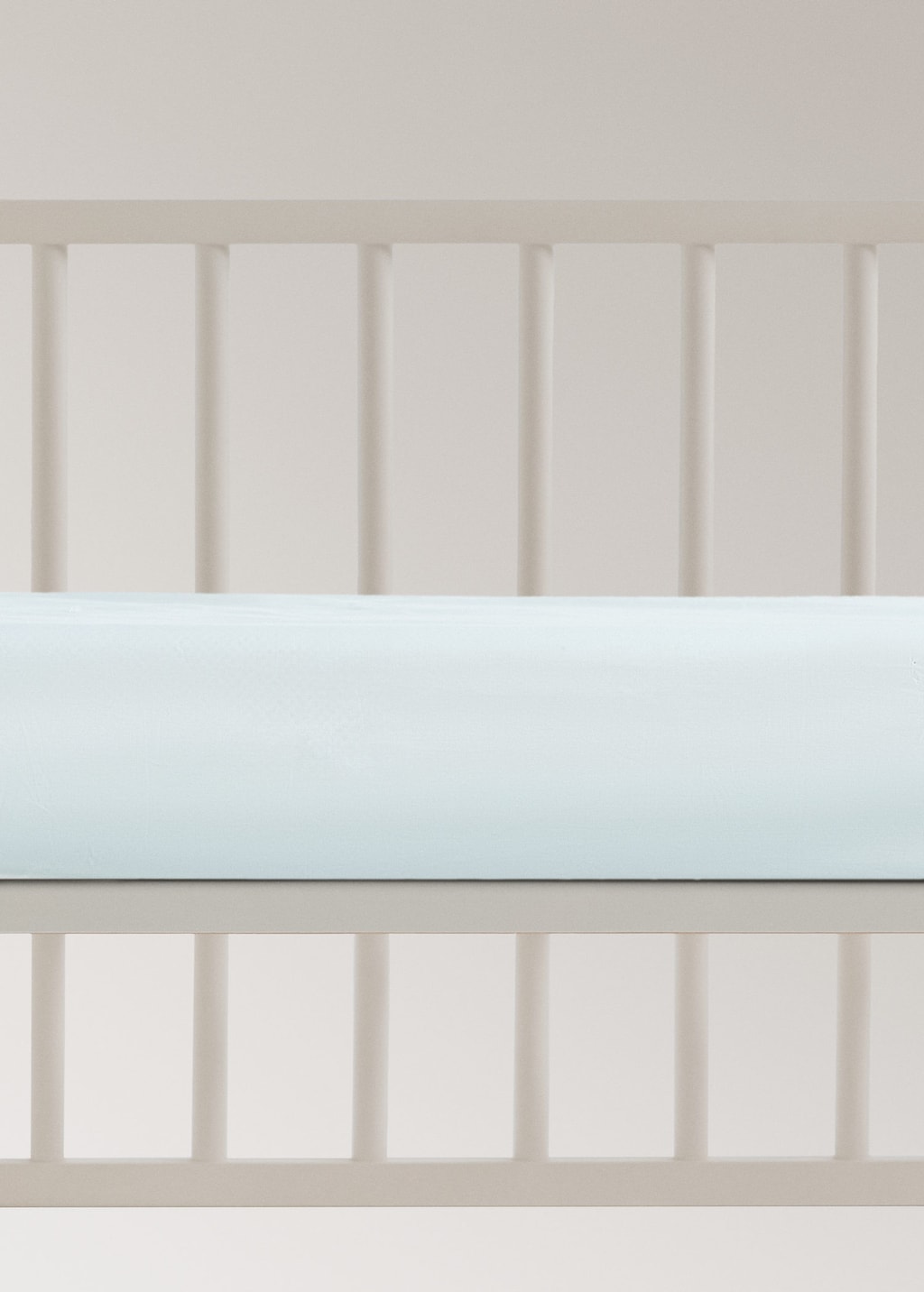 Mango Cot Bed Fitted Sheet In Percale Cotton Aqua Green