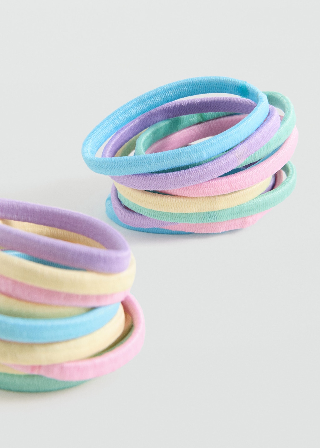 Mango Kids' Pack Hair Ties Pink In Multi