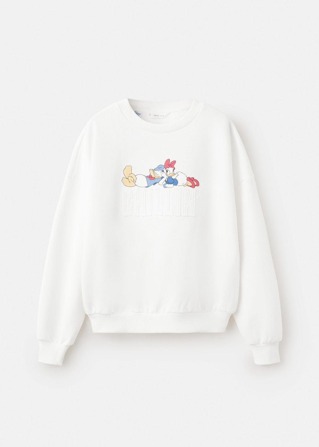 Mango Kids' Daisy Donald Printed Sweatshirt Off White