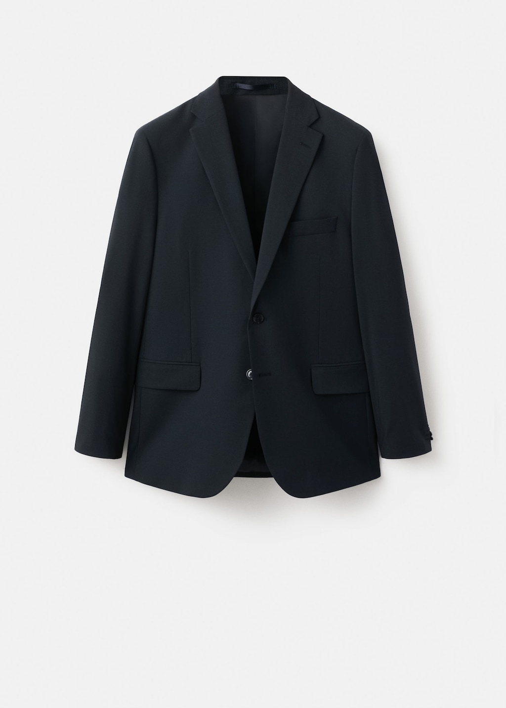 Mango Blazer London Navy In Blue