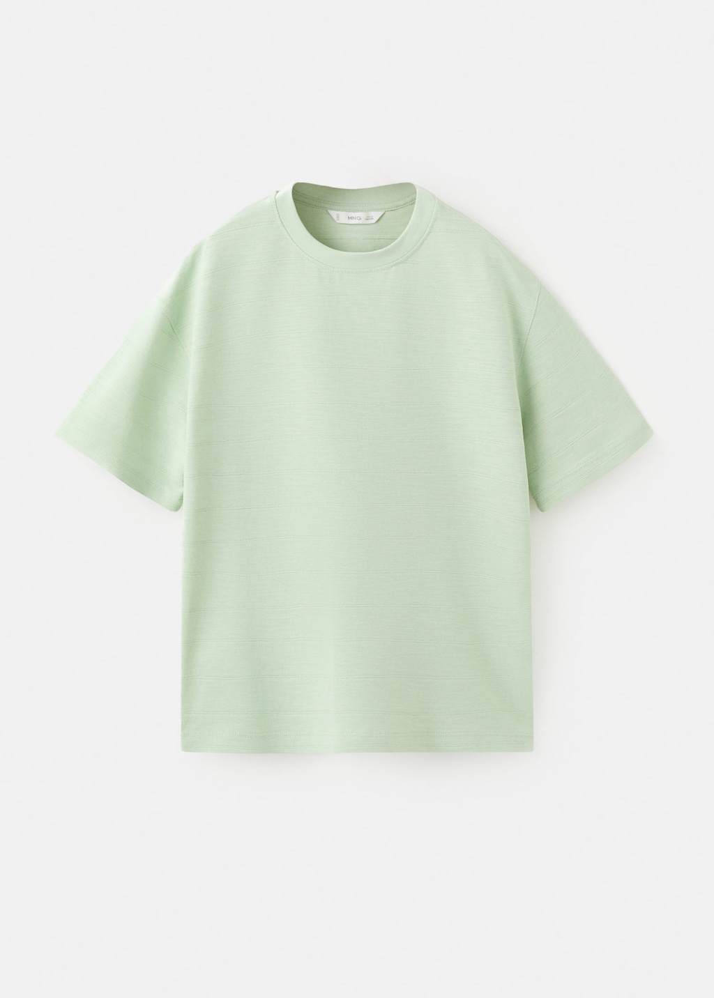 Mango Kids' Cotton T-shirt Aqua Green