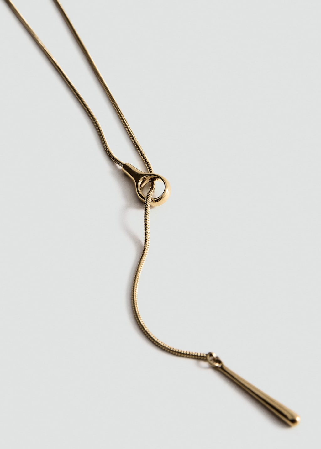 Mango Collier Avec Pendentif Métallique Or - Femme - Taille Unique -  In Orange