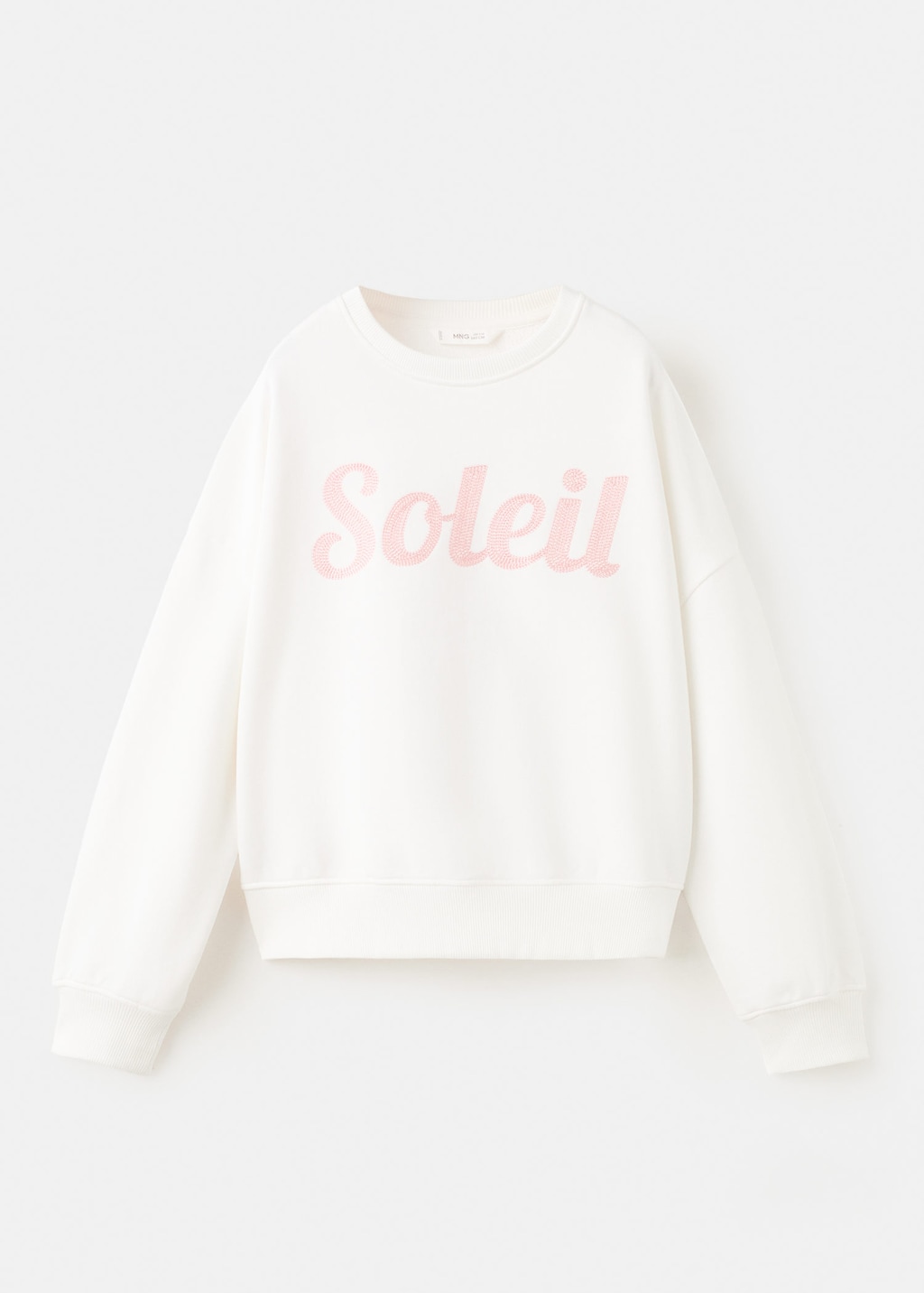 Mango Sweat Inscription Brillant Blanc Cassé - Enfants - 13-14 Ans -  Kids In White