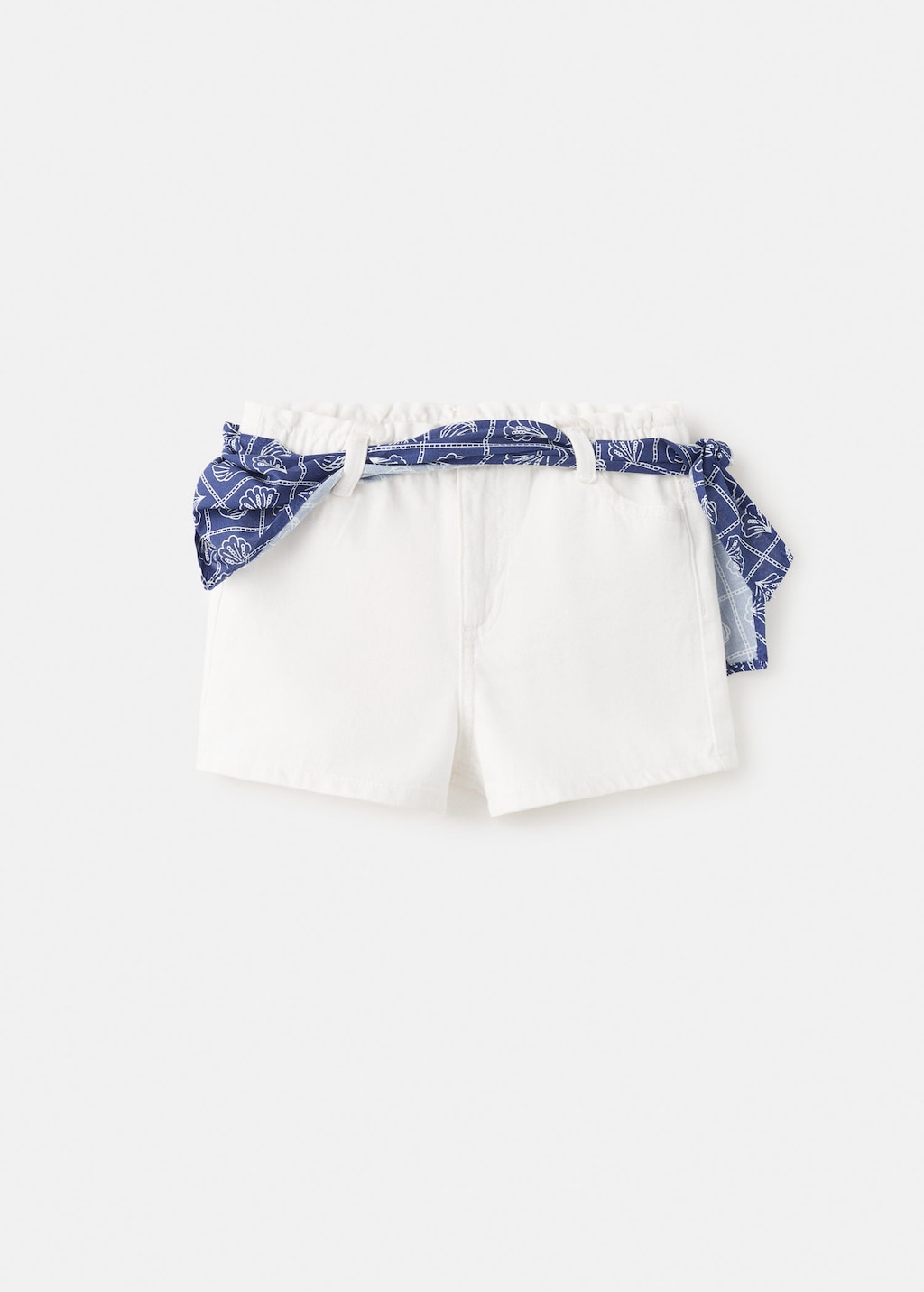 Mango Short Détail Foulard Blanc - Enfants - 13-14 Ans -  Kids In White