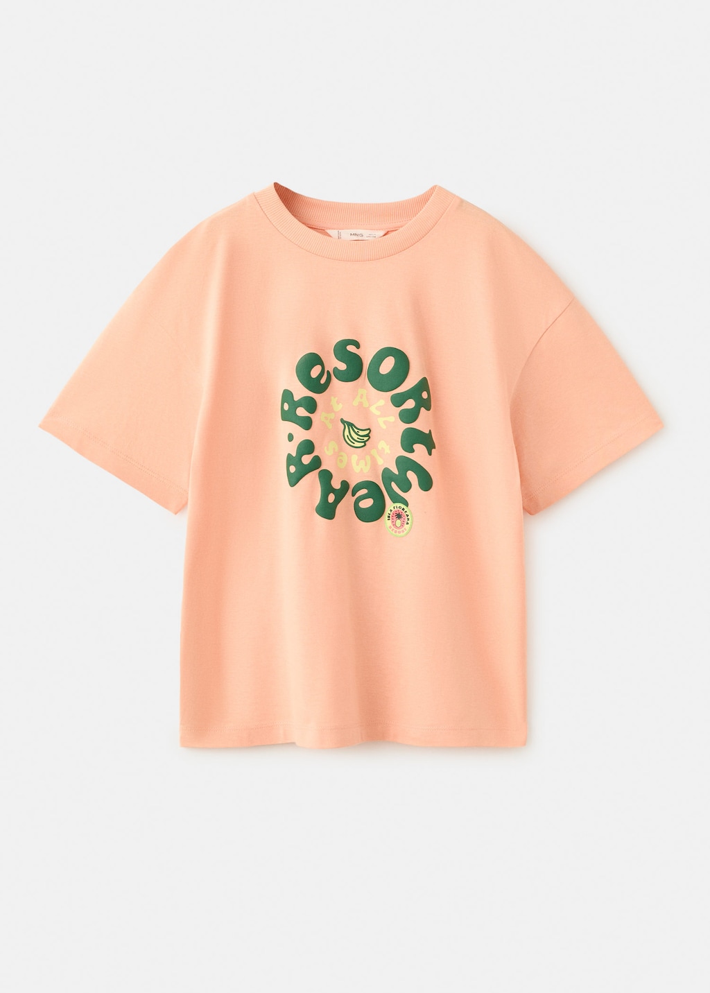 Mango T-shirt En Coton Imprimé Pêche - Enfants - 11-12 Ans -  Kids In Pink