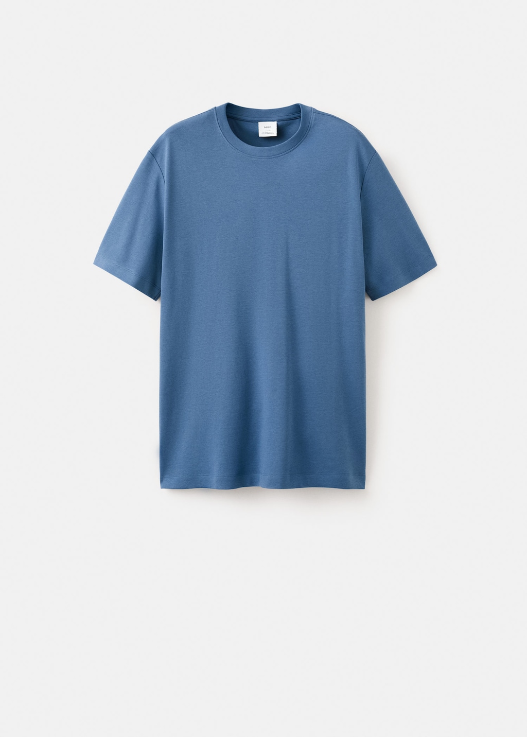Mango Medium Weight Regular Fit T-shirt Bleu Porcelaine - Homme - Xl -  Man In Blue