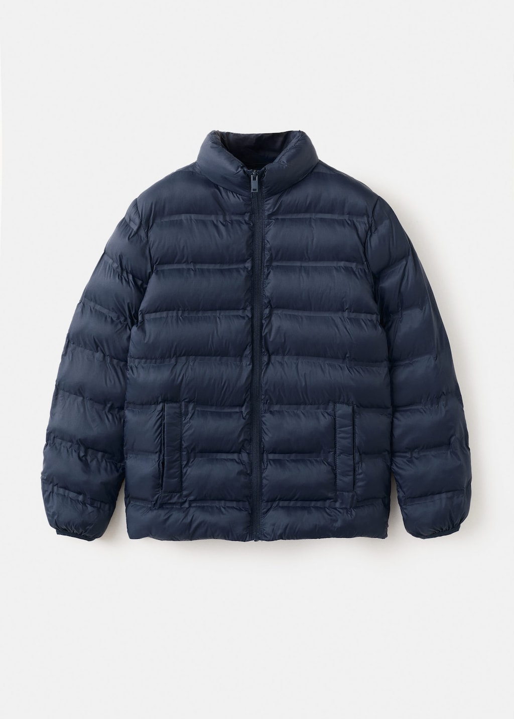 Mango Kids' Quilted Jacket Navy In Blue