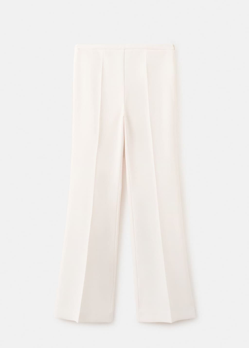 Mango High-waist Suits Trousers Vanilla In White