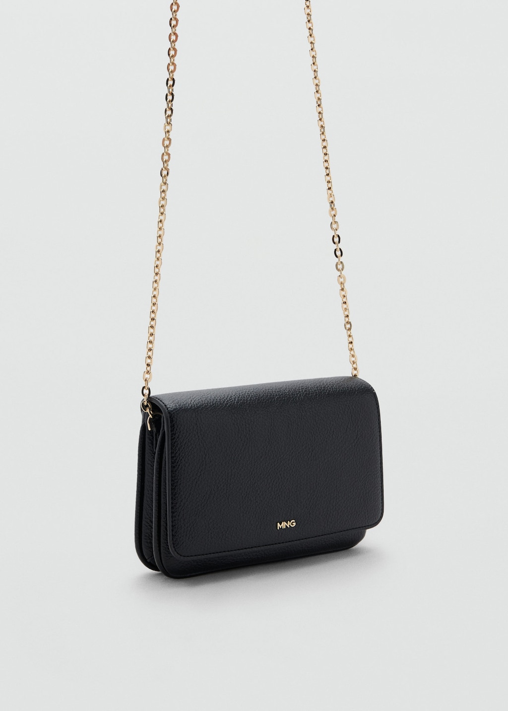 Mango Small Crossbody Bag In Black