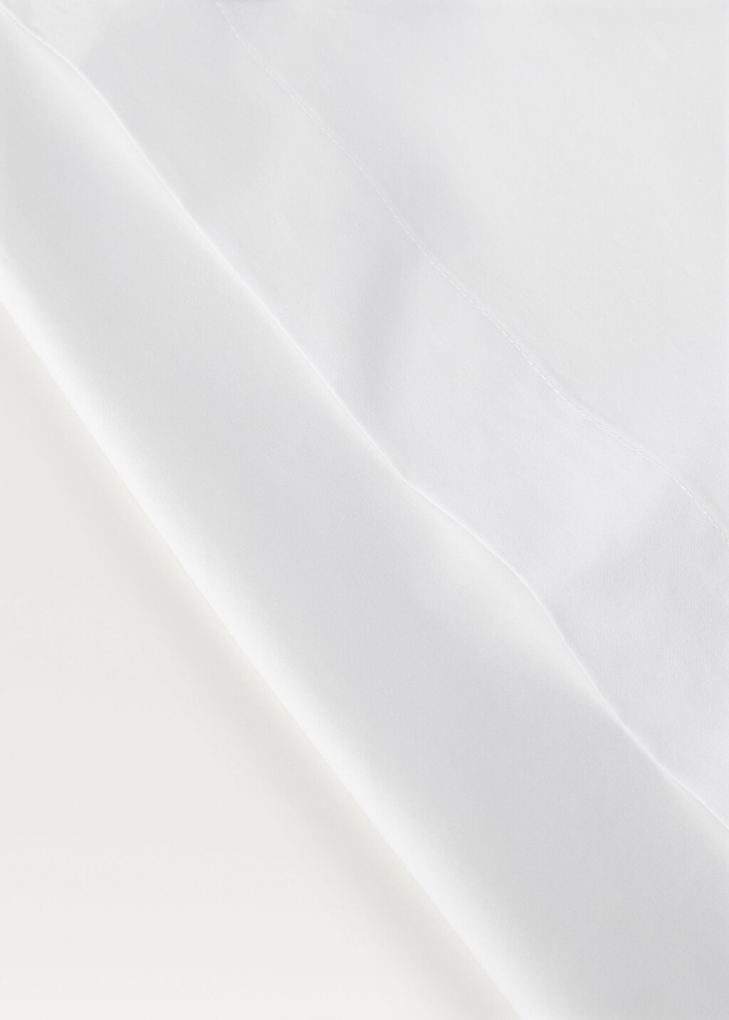 Mango Home Drap Percale De Coton Lit 150/160 Cm Blanc - Home - Lit 150/160 Cm -  In White