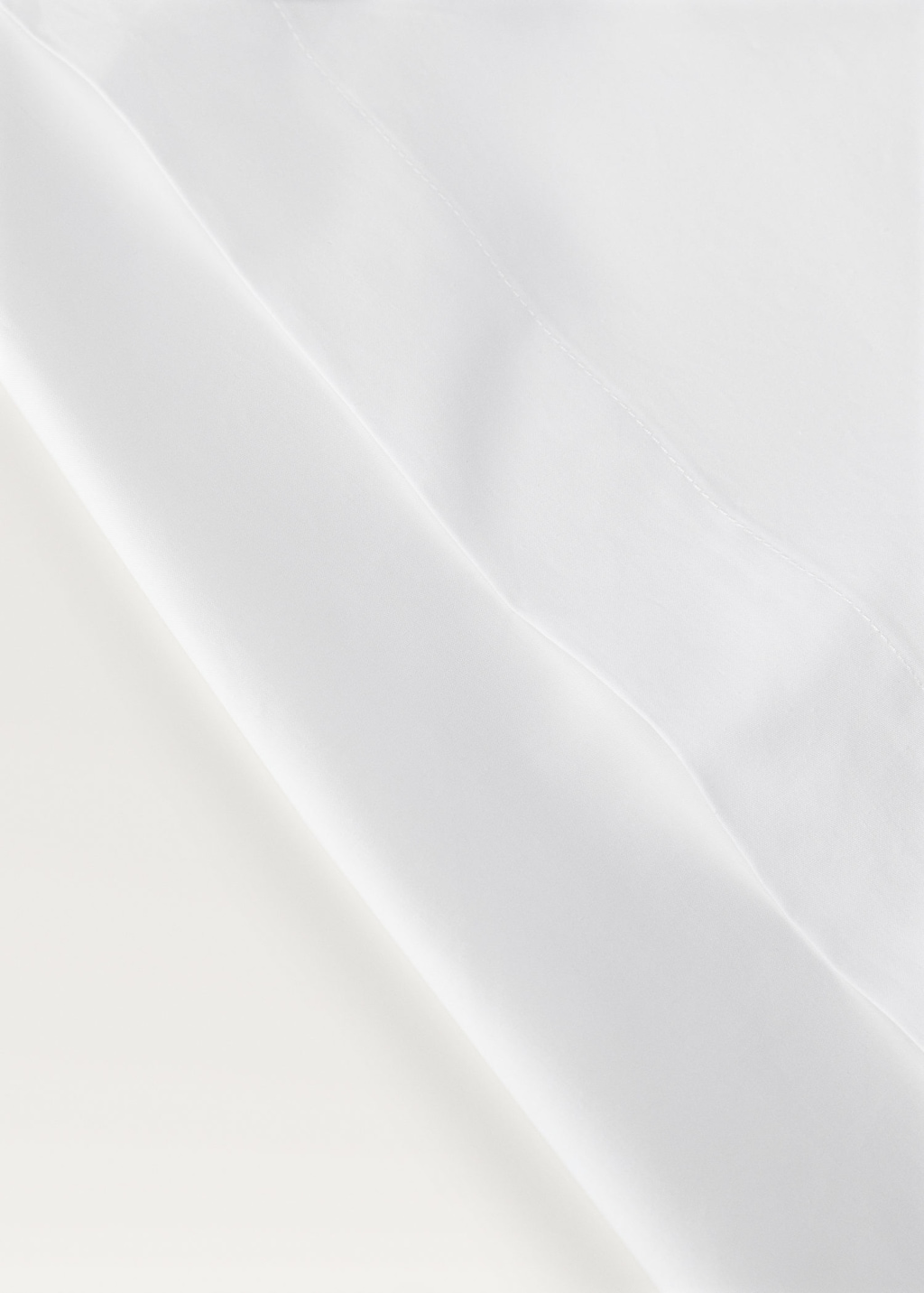 Mango Home Percale Cotton Top Sheet For 200 Cm Bed In White