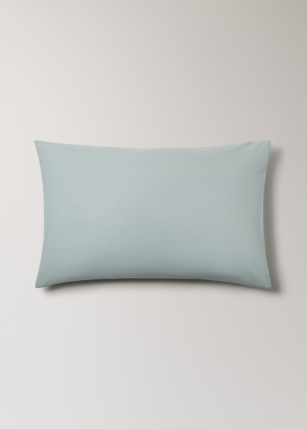 Mango Deux Taies D'oreiller Percale De Coton 200 Fils 50 X 75 Cm Vert D´eau - Home - 50x75cm -  Home
