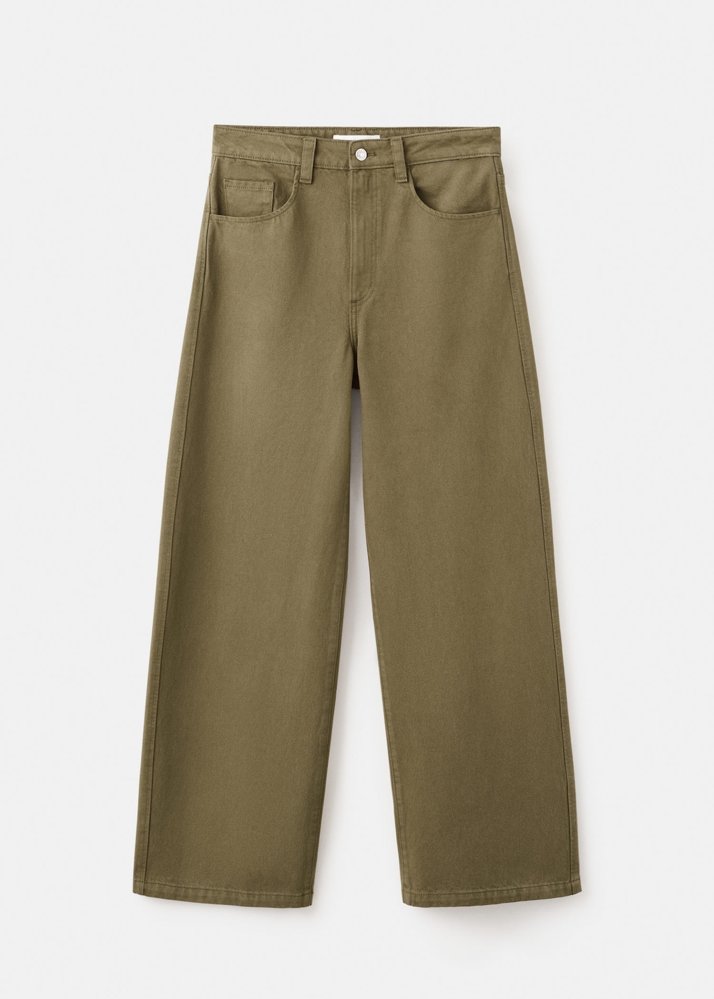 Mango Mid-rise Balloon Jeans Khaki In Green