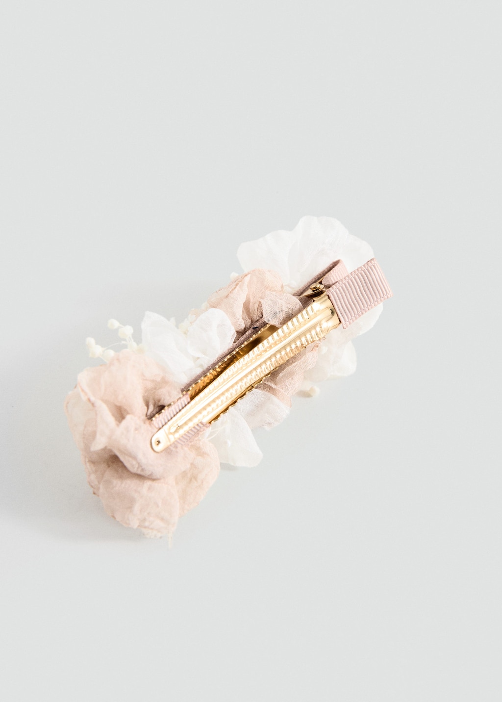 Mango Kids' Floral Clip Pale Pink