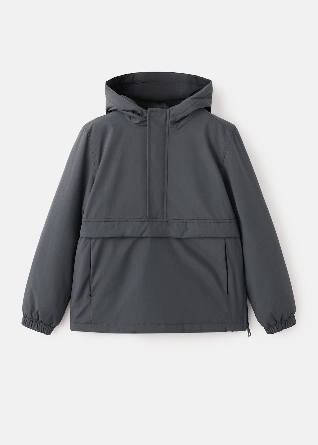 Mango Kids' Anorak Jupiter Charcoal In Gray