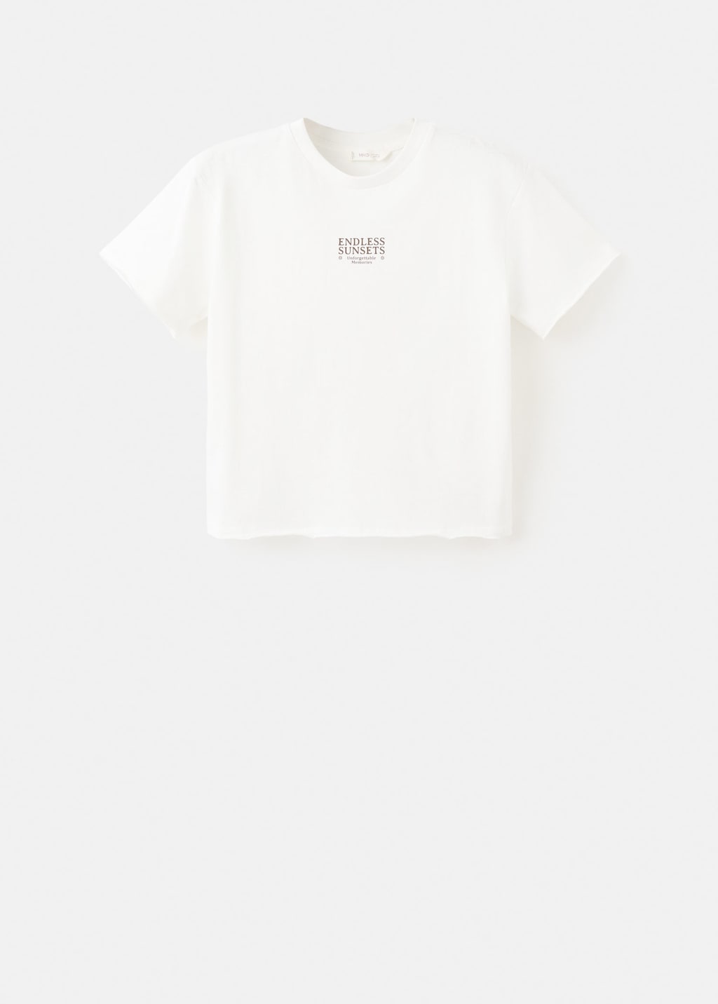 Mango Printed Cotton-blend T-shirt Off White In Neutral