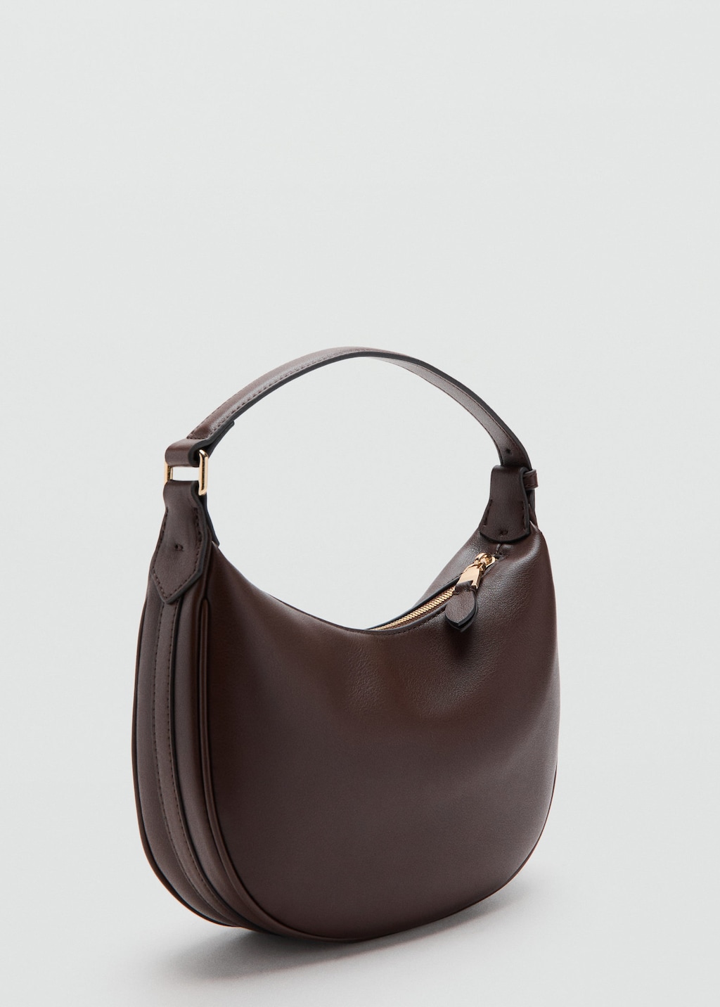Mango Sac À Main Ovale Chocolat - Femme - Taille Unique -  In Brown