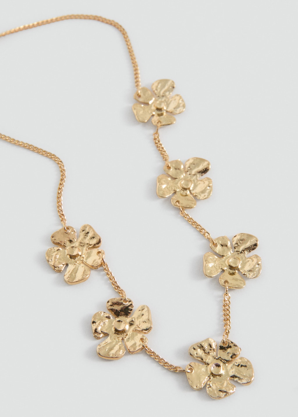 Mango Collier À Fleurs Or - Fille - Taille Unique -  Teen In Gold