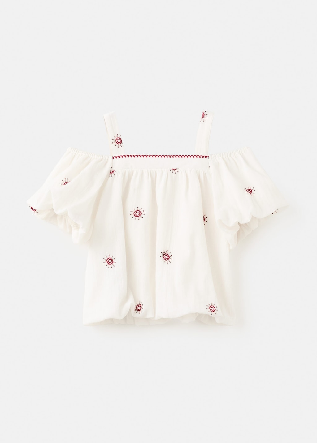 Mango Kids' Blouse Marisa White In Brown