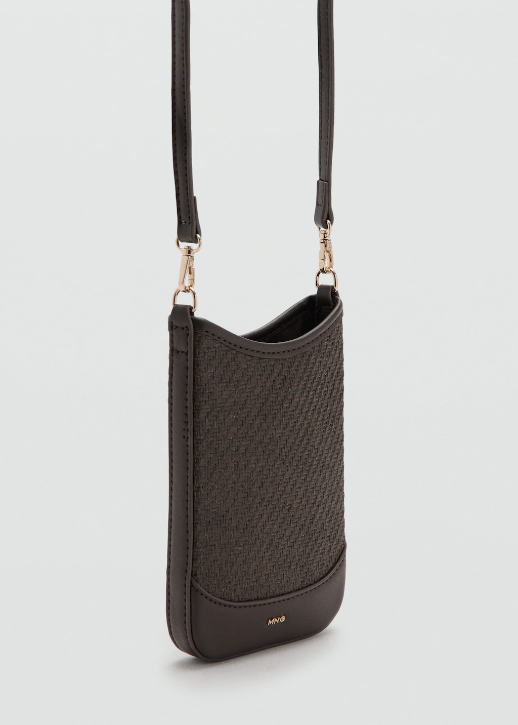Mango Housse Téléphone Portable Bandoulière Chocolat - Femme - Taille Unique -  In Brown