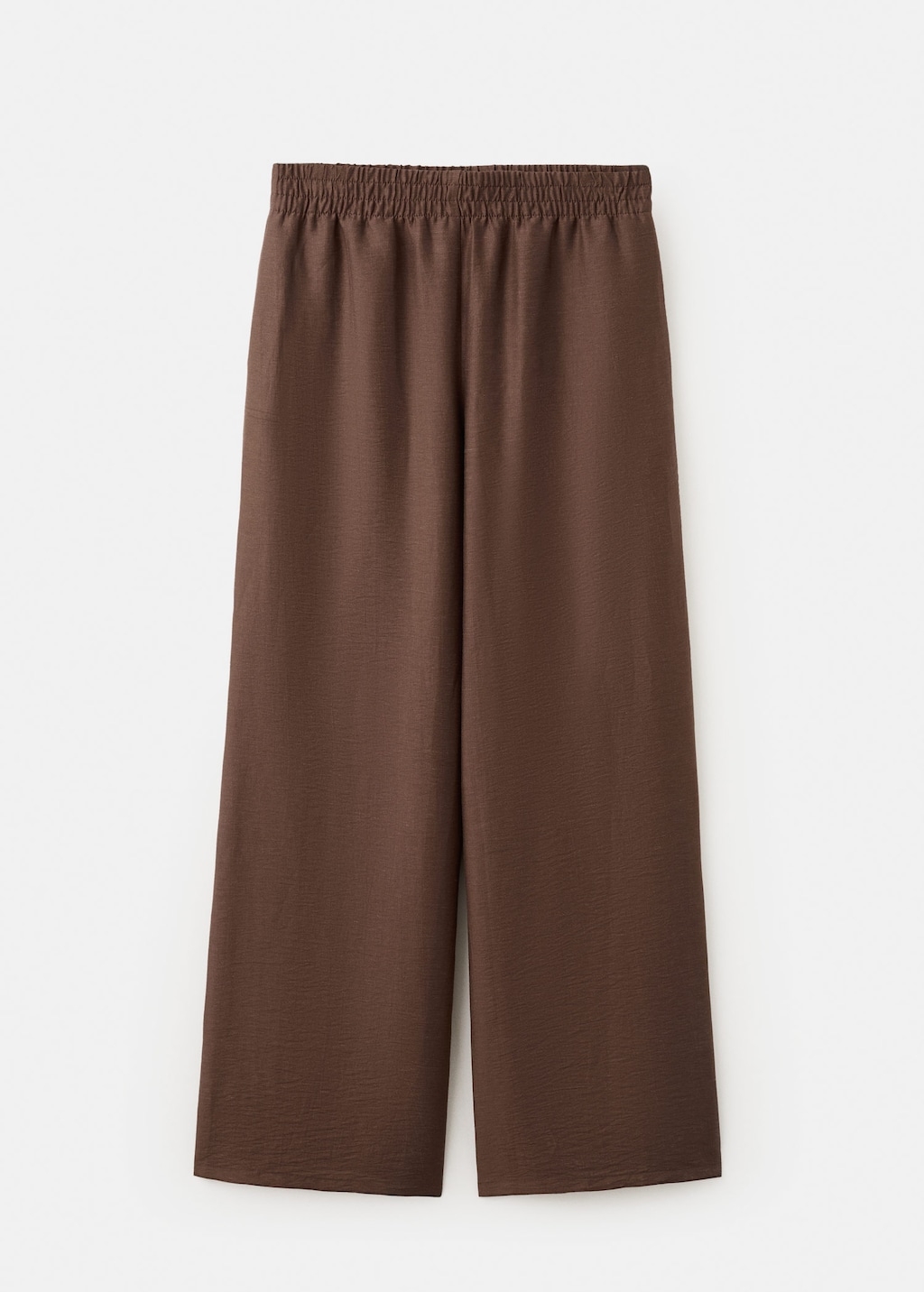 Mango Pantalon Palazzo Lin Marron - Femme - L -  In Brown