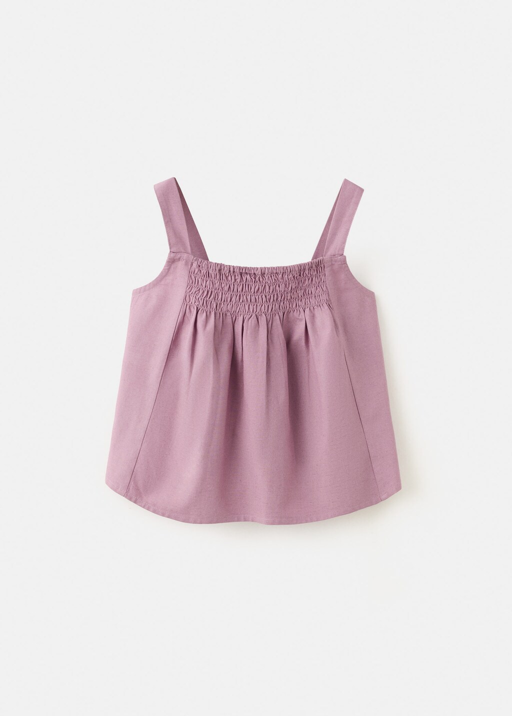 Mango Blouse Coton Lin Violet Clair/pastel - Enfants - 11 -  Kids In Multi